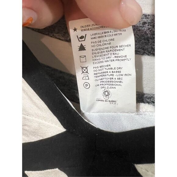 Joseph Ribkoff Multi-stripe Dress sz 8 - Picture 5 of 5